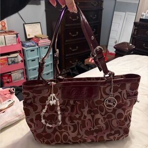 Coach Vintage Signature Optic East-West Tote